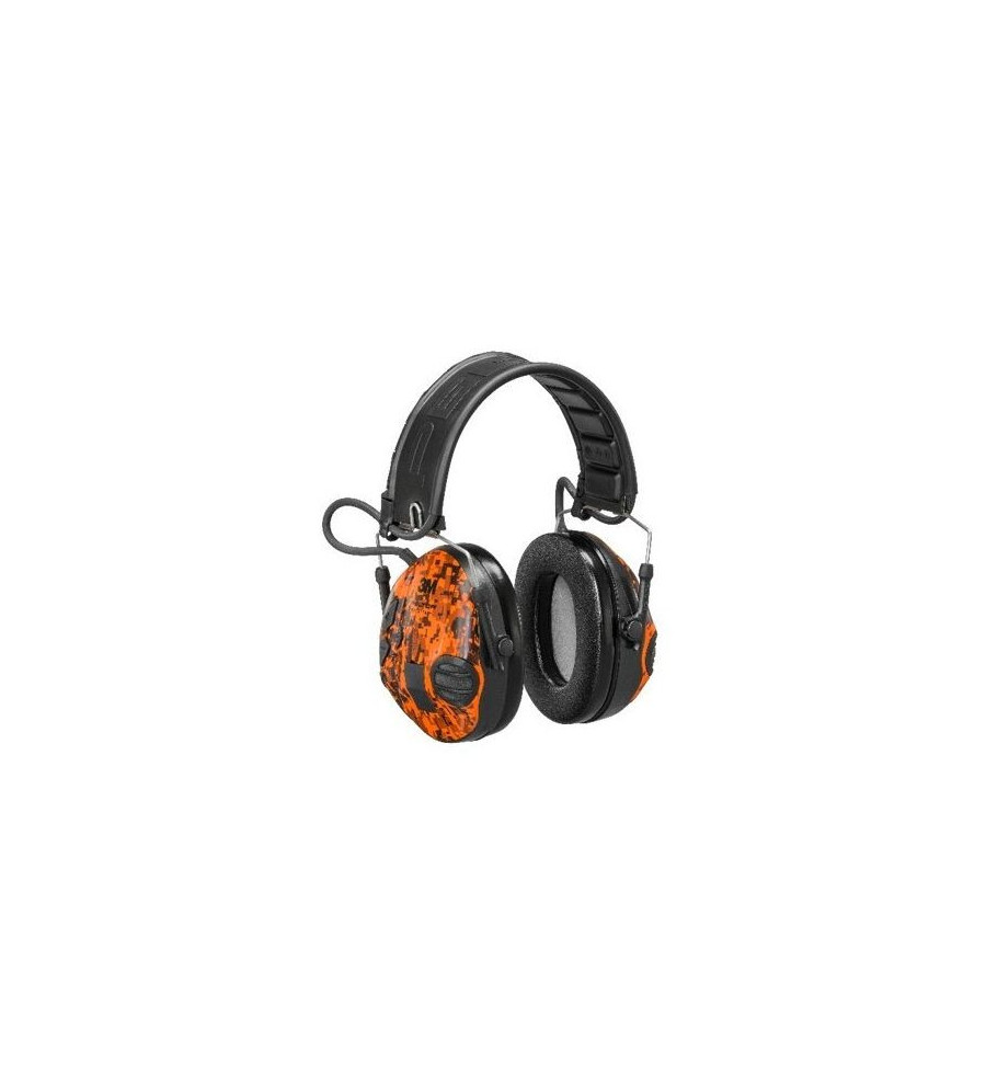 Casque aero Peltor sporttac coquilles vert/orange digital camo Casque aero Peltor sporttac coquilles vert/orange digital camo