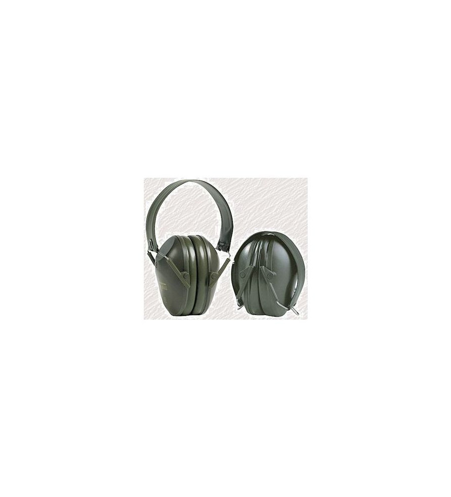 Casque Peltor anti bruit vert militaire avec serre-tete pliable Casque Peltor anti bruit vert militaire avec serre-tete pliable