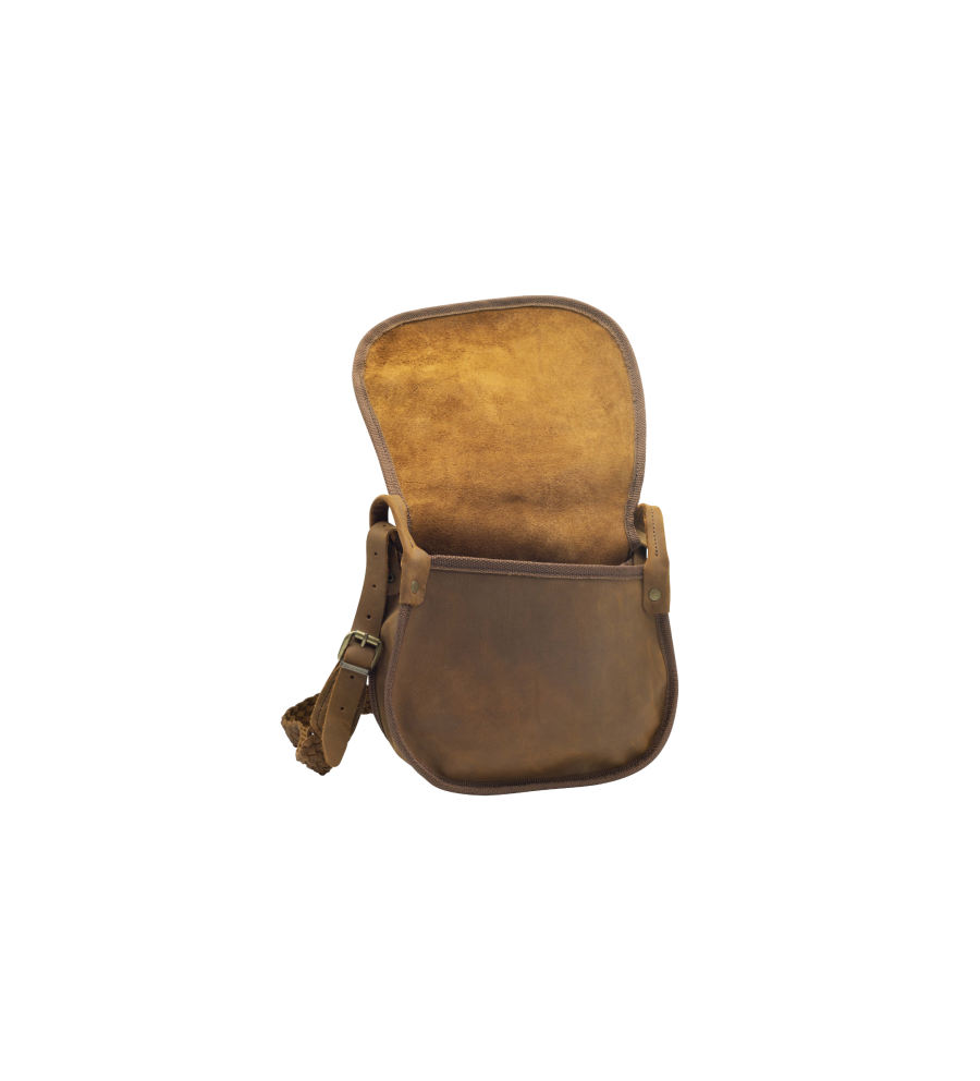 Sac a cartouches garenne cuir pleine fleur Sac a cartouches garenne cuir pleine fleur