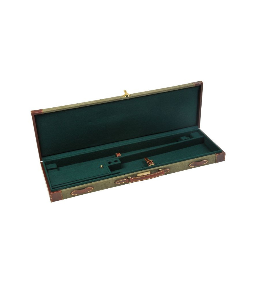 Mallette fusil toile et cuir vachette intérieur feutrine dim 82x22.5x Mallette fusil toile et cuir vachette intérieur feutrine dim 82x22.5x