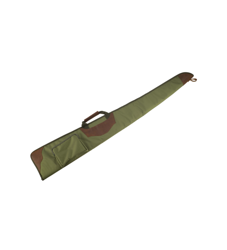 Etui fusil combe avec poche 130cm vert inserts cuir - Tout-Chasse.fr