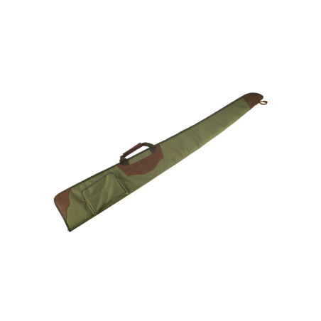 Etui fusil combe avec poche 130cm vert inserts cuir - Tout-Chasse.fr