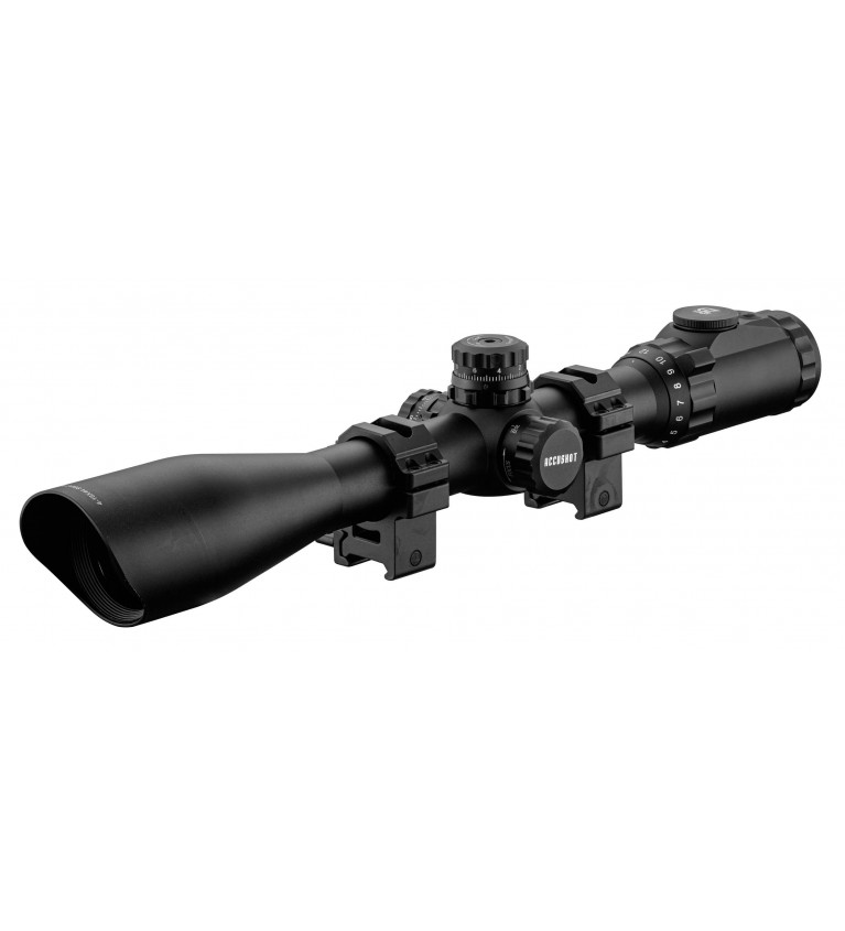 Lunette de tir UTG Mildot illuminée 4-16 x 44 mm 