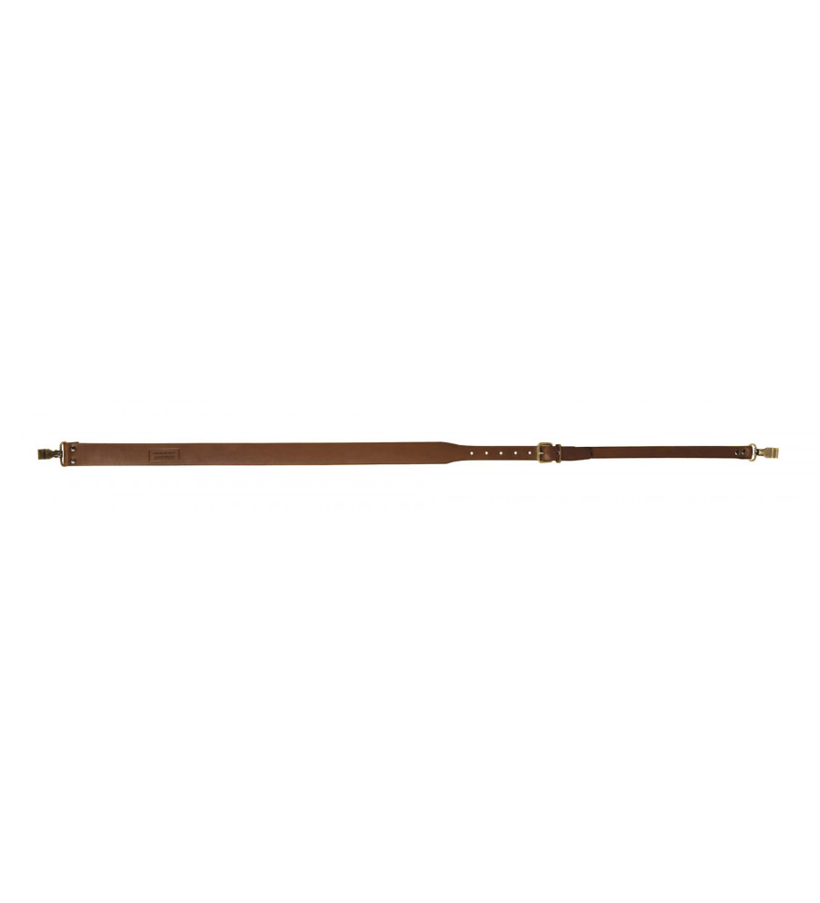 Bretelle fusil en cuir pleine fleur, mousquetons - Country Sellerie Bretelle fusil en cuir pleine fleur, mousquetons - Country Sellerie