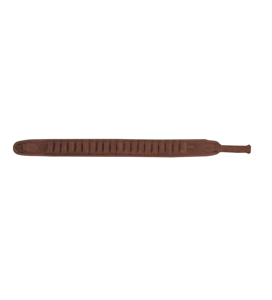 Cartouchière daim velours marron à tubes - Country Sellerie Cartouchière daim velours marron à tubes - Country Sellerie
