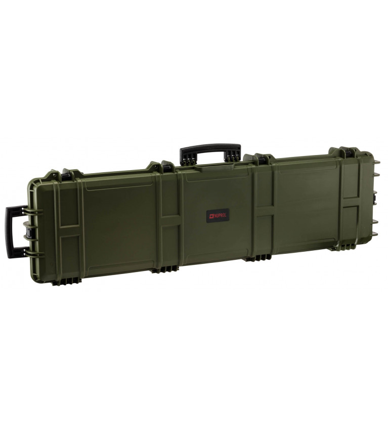 Mallette XL Waterproof OD Green 137 x 39 x 15 cm mousse pré-découpée - Nuprol 