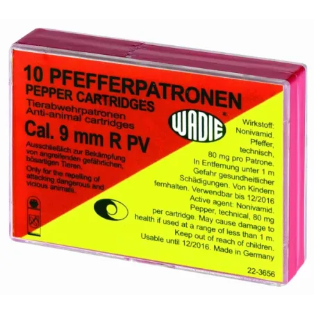 Boîte de 10 cartouches 9 mm RK à poivre 