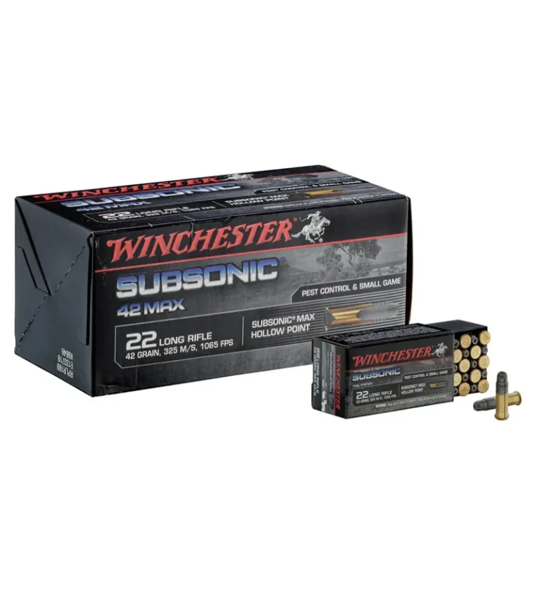 Munitions Subsonic cal. 22 LR 42 grains 