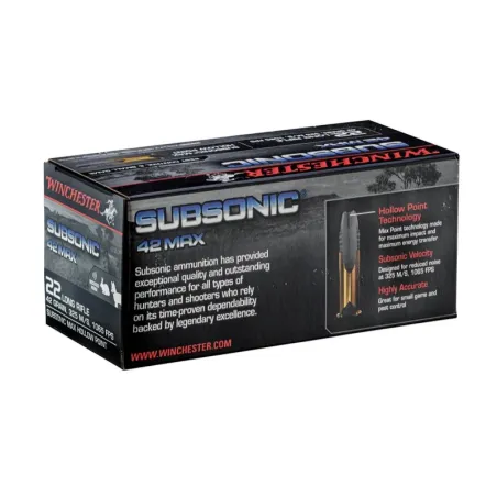 Munitions Subsonic cal. 22 LR 42 grains 