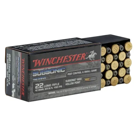 Munitions Subsonic cal. 22 LR 42 grains 