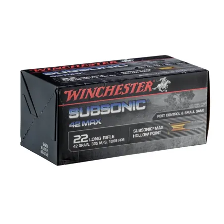 Munitions Subsonic cal. 22 LR 42 grains 