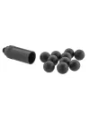Adaptateur pour armes d'alarme + 10 projectiles Self Gomm calibre 18 mm 