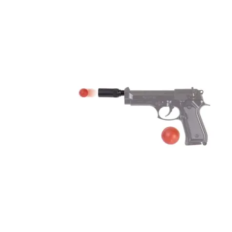 Adaptateur pour armes d'alarme + 10 projectiles Self Gomm calibre 18 mm 