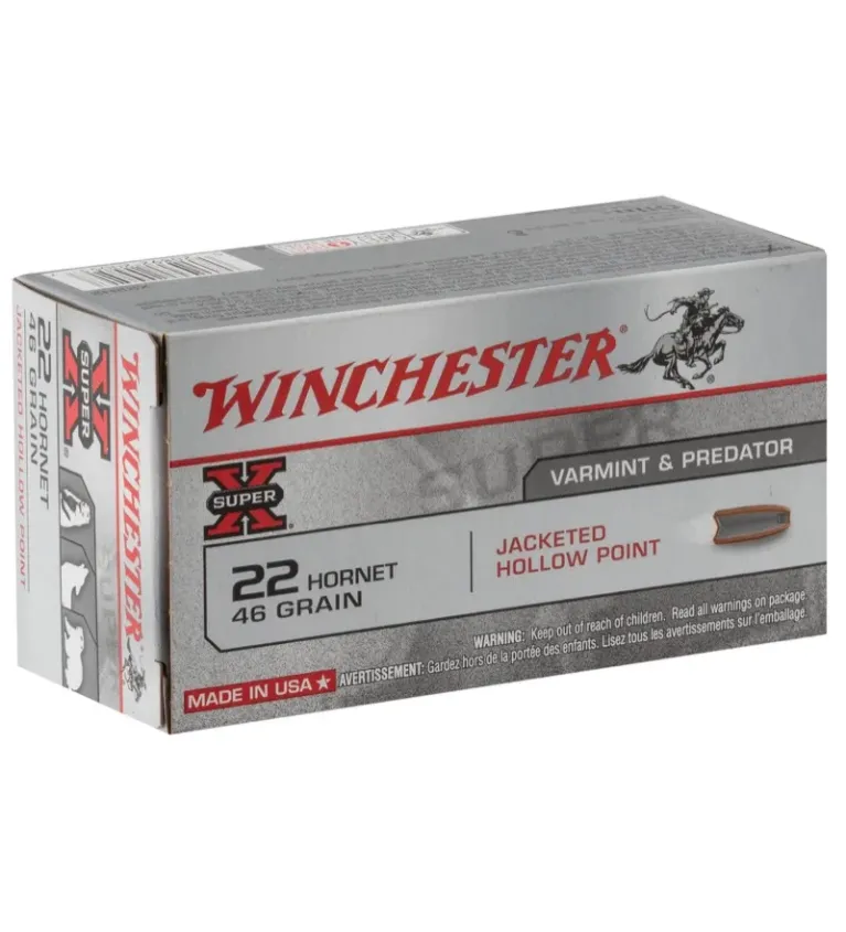 Balles de chasse Winchester Cal. 22 Hornet