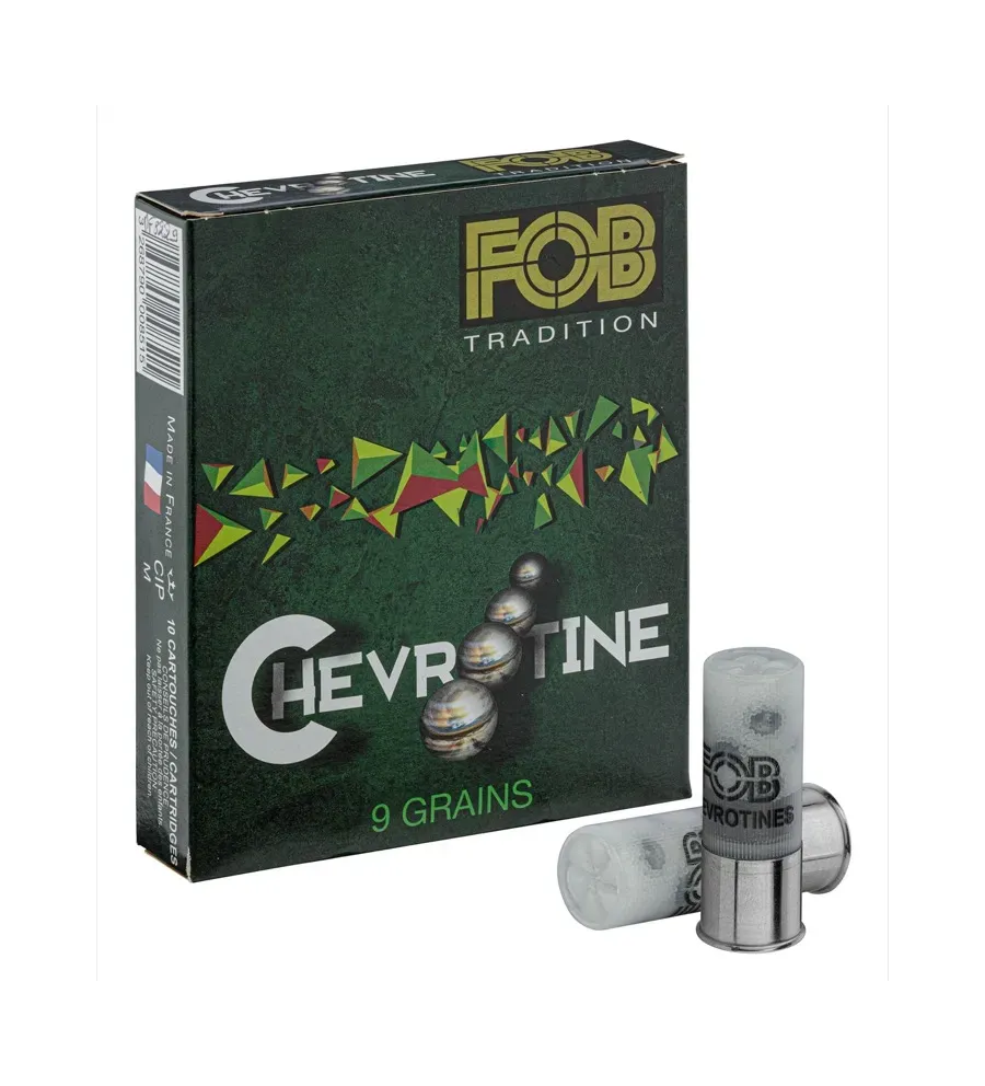 Cartouches Fob Tradition chevrotine - Cal. 12/70 Cartouches Fob Tradition chevrotine - Cal. 12/70