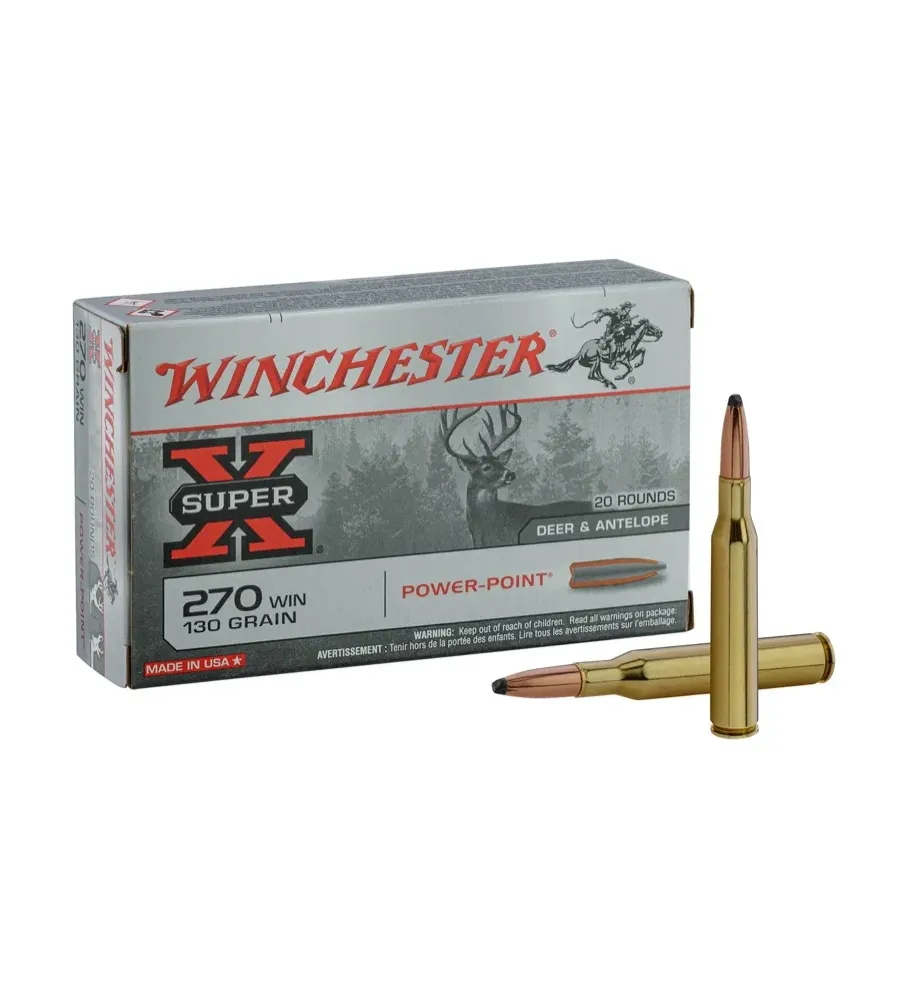 Balles de chasse Winchester Cal. 270 win Balles de chasse Winchester Cal. 270 win
