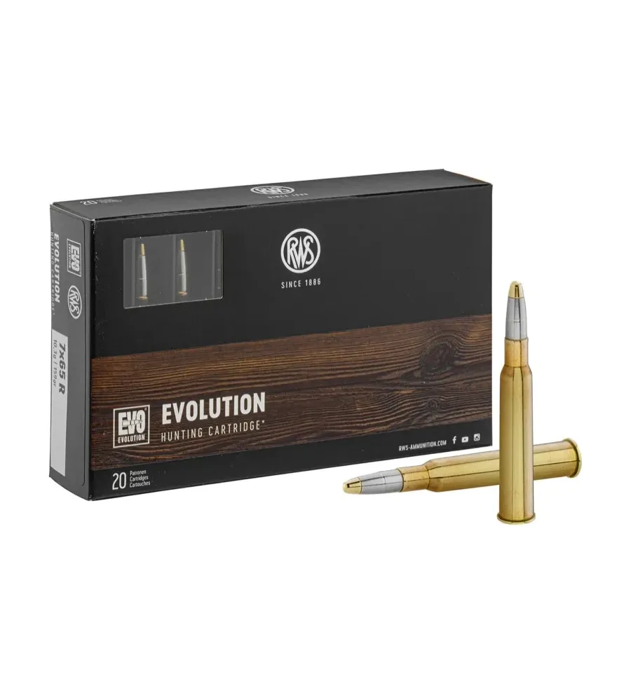 Balles de chasse RWS Cal. 7x65 r type EVO-TMR-KS-DK-ID  