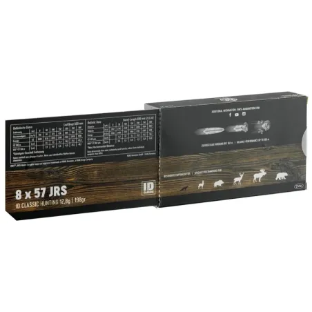 Balles de chasse RWS Cal. 8x57 jrs type ID-DK-TMR-EVO  