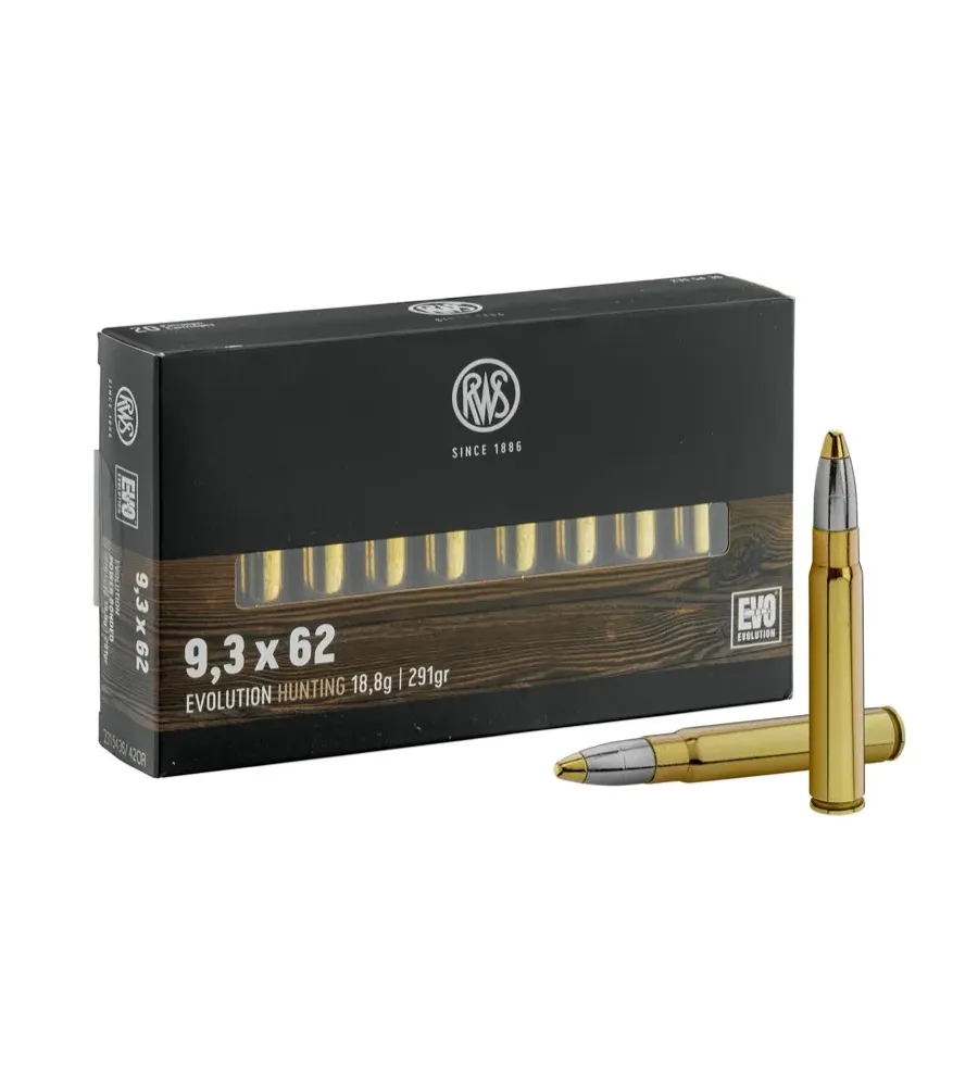 Balles de chasse RWS Cal. 9,3x62 type KS-TMR-UNI-DK-EVO Balles de chasse RWS Cal. 9,3x62 type KS-TMR-UNI-DK-EVO