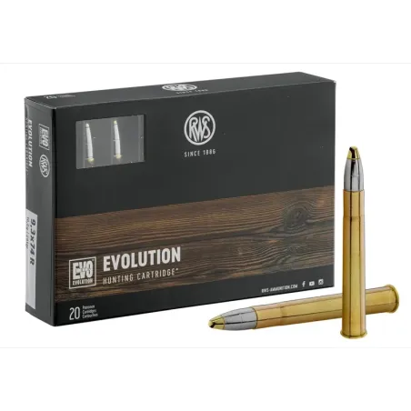 Balles de chasse RWS Cal. 9,3x74r type TMR-KS-UNI-DK-EVO  