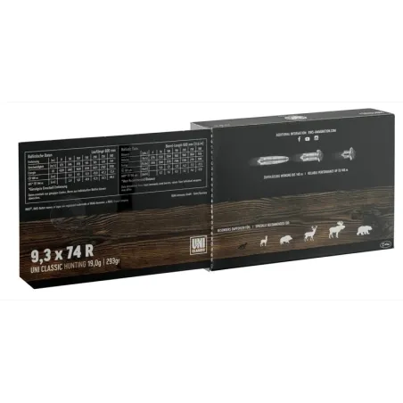 Balles de chasse RWS Cal. 9,3x74r type TMR-KS-UNI-DK-EVO  