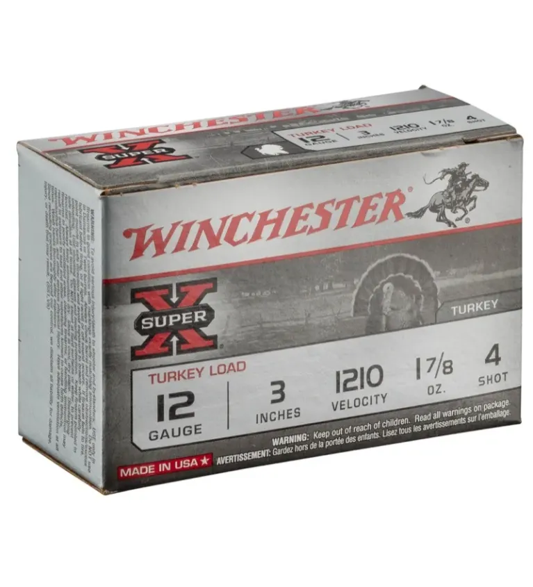 Cartouches Winchester Super X Turkey  plomb cuivré - 12/76 
