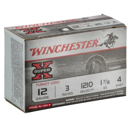 Cartouches Winchester Super X Turkey  plomb cuivré - 12/76 