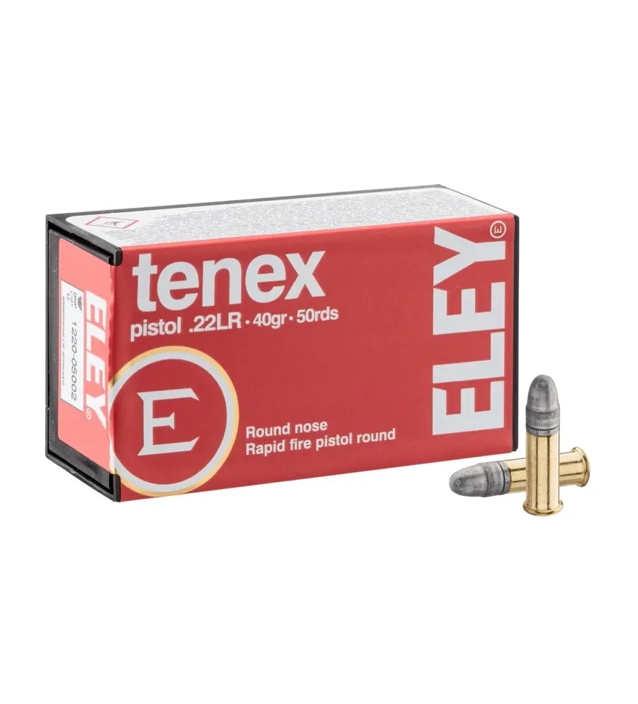 Cartouches Eley Tenex Pistol cal. 22 LR Cartouches Eley Tenex Pistol cal. 22 LR