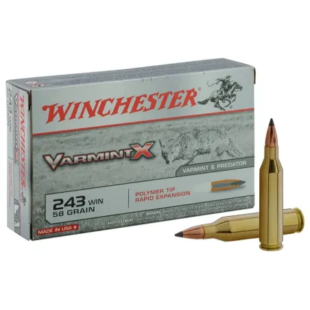 Balles de chasse Winchester Calibre 243 WIN  