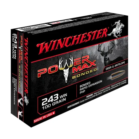 Balles de chasse Winchester Calibre 243 WIN  
