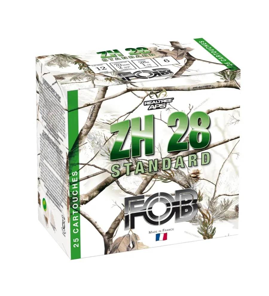 Cartouches Fob ZH 28 Acier Standard - Cal. 12/70 Cartouches Fob ZH 28 Acier Standard - Cal. 12/70