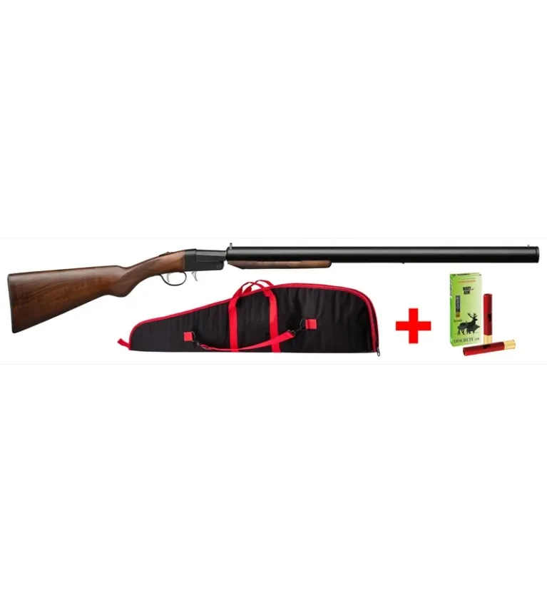 Fusil pliant monocoup Yildiz Cal. 410-76 + Fourreau + 10 Cartouches 