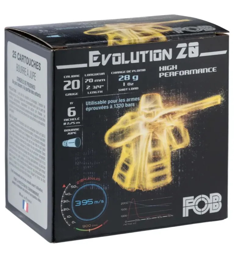 Cartouches Fob Evolution 20 - Cal. 20/70  