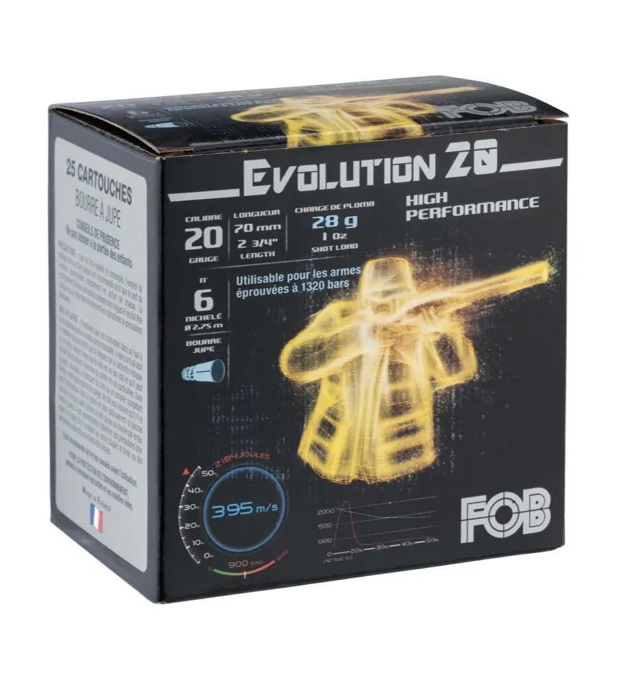 Cartouches Fob Evolution 20 - Cal. 20/70  