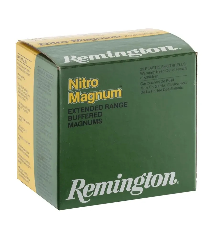 Cartouches Remington Nitro Magnum longue distance 20/76 Cartouches Remington Nitro Magnum longue distance 20/76