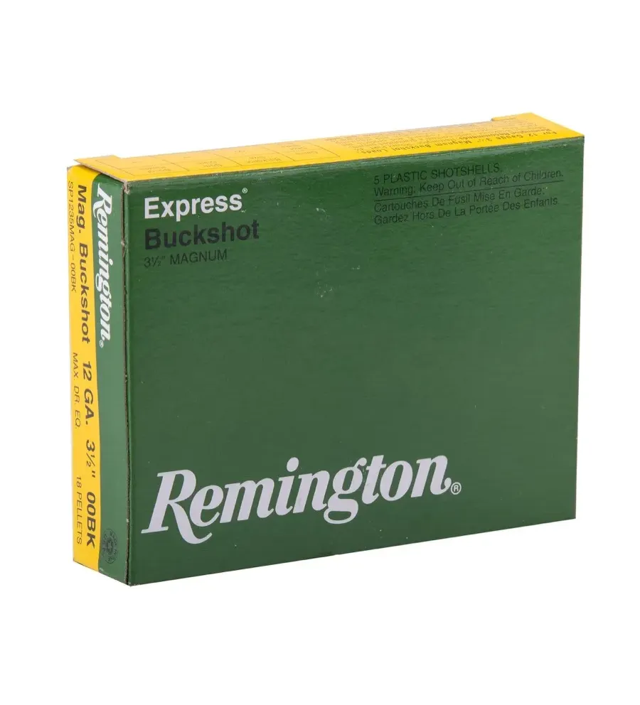 Cartouches Remington Suprême chevrotines Magnum - 12/76 ou 12/89 Cartouches Remington Suprême chevrotines Magnum - 12/76 ou 12/89