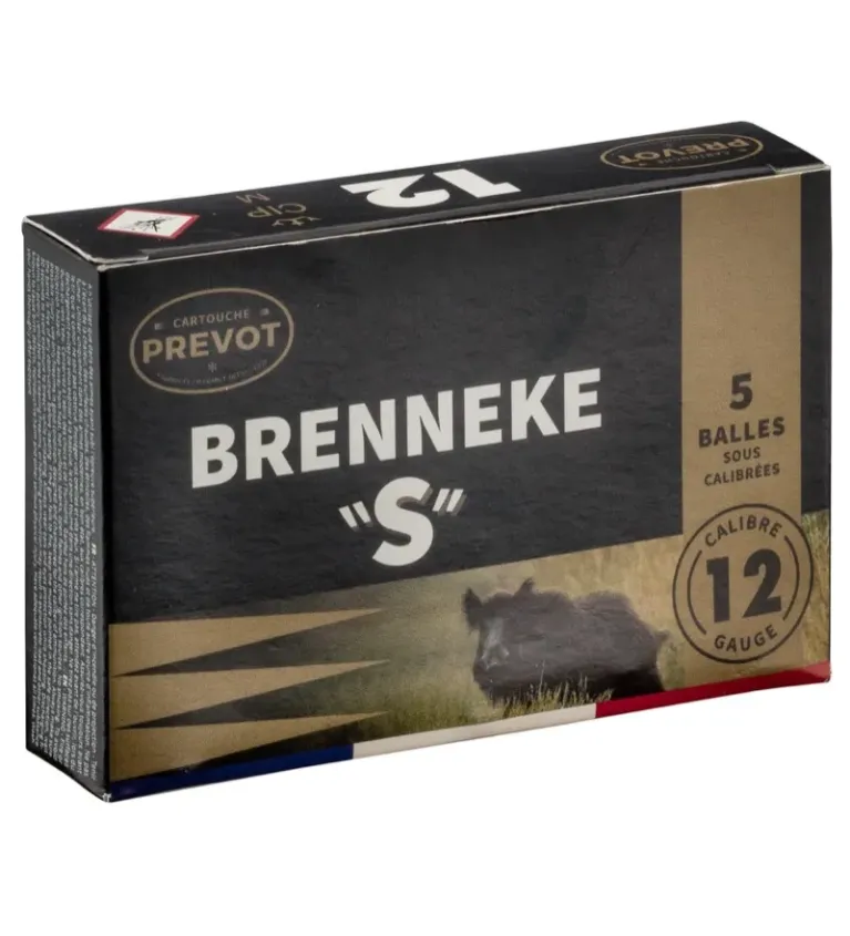 Cartouche Prevot à balle Brenneke ''S'' magnum - 12/76 