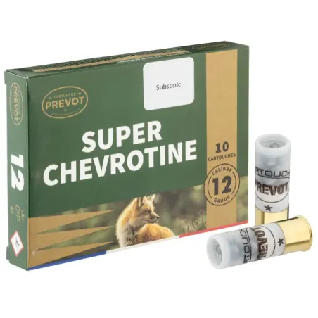 Cartouches Prevot chevrotines subsonique - Cal. 12/67 