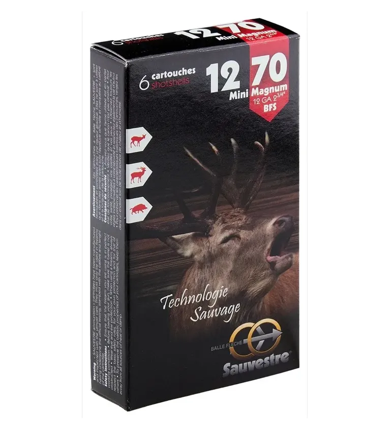 Cartouche Sauvestre mini Magnum - Cal. 12/70 