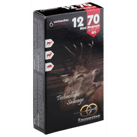 Cartouche Sauvestre mini Magnum - Cal. 12/70 