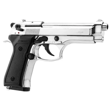 Pistolet 9 mm à blanc Chiappa 92 nickelé 