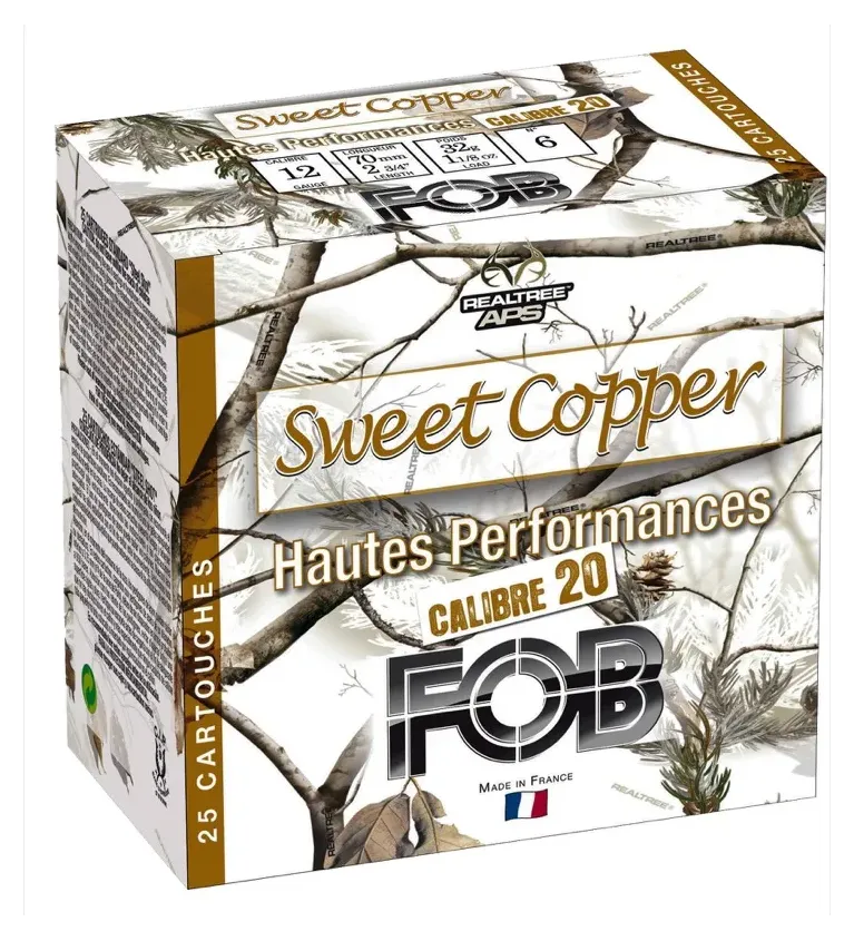 Cartouches Fob Sweet Copper haute performance - Cal. 20/70  