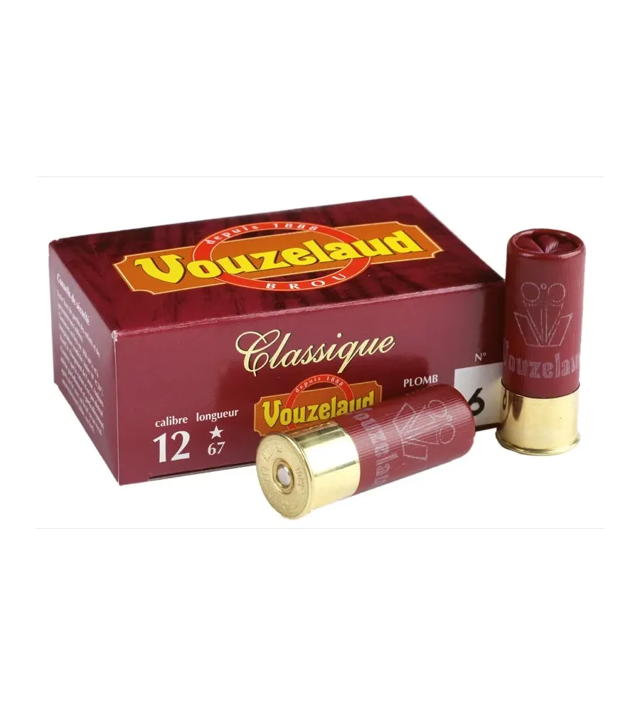 Cartouches Vouzelaud - Classique grand culot - Cal. 12/67 Cartouches Vouzelaud - Classique grand culot - Cal. 12/67