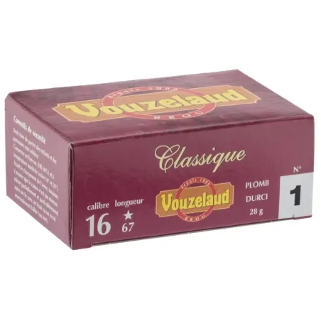 Cartouches Vouzelaud - Classique grand culot - Cal. 16/67  