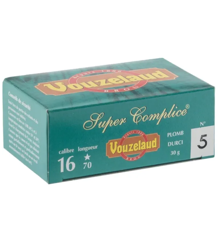 Cartouches Vouzelaud - Super Complice 70 - Cal. 16/70  