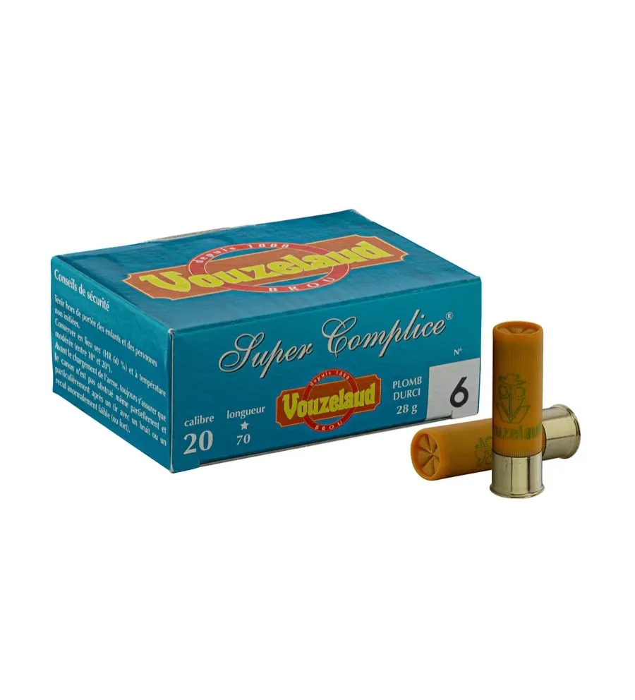 Cartouches Vouzelaud - Super Complice 70 - Cal. 20/70 Cartouches Vouzelaud - Super Complice 70 - Cal. 20/70