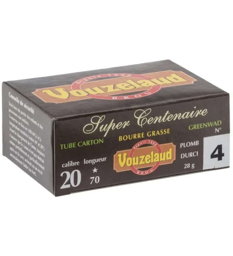 Cartouches Vouzelaud - Super Centenaire - Cal. 20/70  