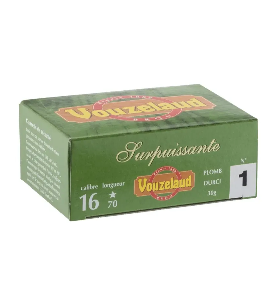 Cartouches Vouzelaud - Surpuissante - Cal. 16/70 Cartouches Vouzelaud - Surpuissante - Cal. 16/70