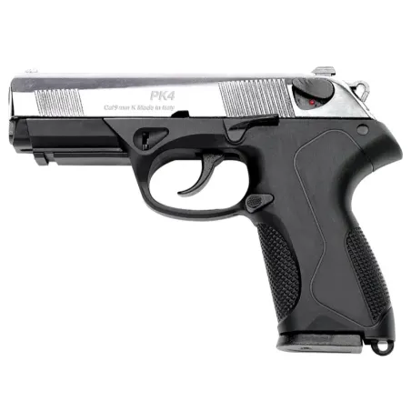 Pistolet 9 mm à blanc Chiappa PK4 bicolore noir/nickelé 