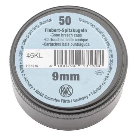 Boîte de 50 cartouches 9 mm Flobert à balle 